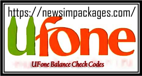 UFone Balance Check Codes
