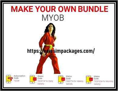 Jazz My Own Bundle Daily Weekly Monthly Internet Call SMS Package