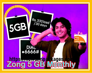 Zong 5 GB Monthly On Internet Sim Best Data Sim Package