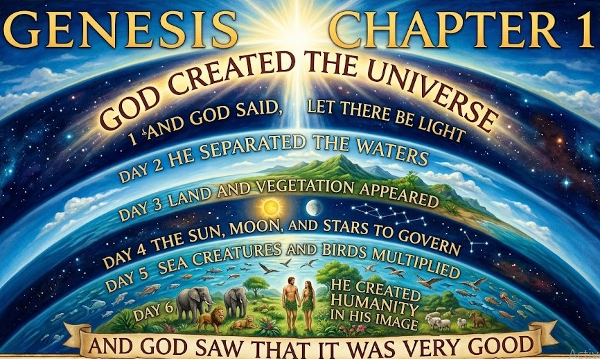 Genesis Chapter 1 bible in urdu english language online audio listen