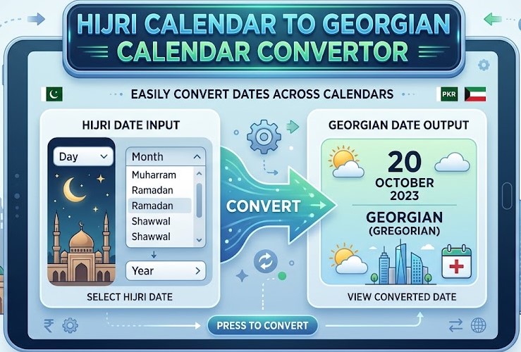 Hijri Calendar To Gregorian Date Converter