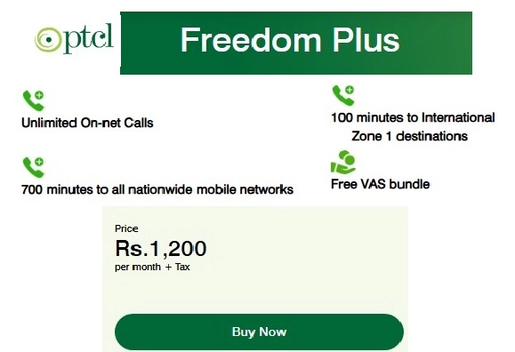 PTCL Freedom Plus Package Price & Subscription Details